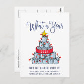 Grappig wat een jaar kerstbedrijf briefkaart (Voorkant / Achterkant)