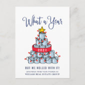 Grappig wat een jaar kerstbedrijf briefkaart (Voorkant)