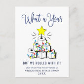 Grappig wat een jaar kerstbedrijf briefkaart (Voorkant)