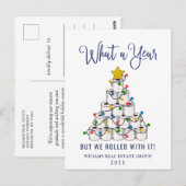 Grappig wat een jaar kerstbedrijf briefkaart (Voorkant / Achterkant)