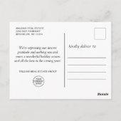 Grappig wat een jaar kerstbedrijf briefkaart (Achterkant)