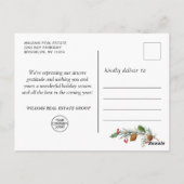 Grappig wat een jaar kerstbedrijf briefkaart (Achterkant)