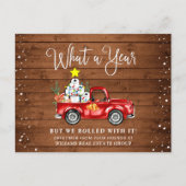 Grappig wat een jaar kerstbedrijf briefkaart (Voorkant)