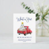 Grappig wat een jaar kerstbedrijf briefkaart (Staand voorkant)