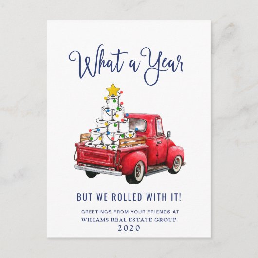 Grappig wat een jaar kerstbedrijf briefkaart (Voorkant)