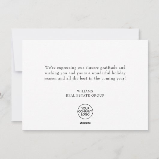 Grappig wat een jaar kerstbedrijf feestdagenkaart (Achterkant)