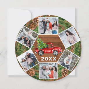 Grappig wat een jaar kerstrood vrachtwagen 6 PHOTO Feestdagenkaart