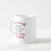 Grappig wat een Man zou doen, doe het beter citere Koffiemok (Voorkant links)