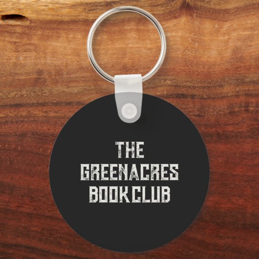 Grappig wat er gebeurt bij Book Club Personalized Sleutelhanger (Achterkant)