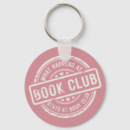 Grappig wat er gebeurt bij Book Club Pink Personal Sleutelhanger