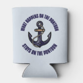 Grappig wat er gebeurt op de ponton vakantie trip blikjeskoeler (Achterkant)