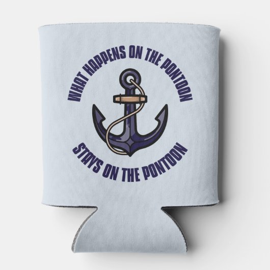 Grappig wat er gebeurt op de ponton vakantie trip blikjeskoeler (Achterkant)