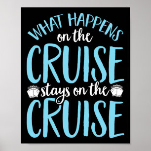 Grappig wat er op de cruise gebeurt blijft op de c poster