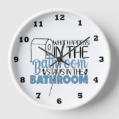 Grappig wat gebeurt badkamer woord kunst (Voorkant)