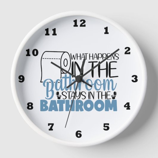 Grappig wat gebeurt badkamer woord kunst (Voorkant)