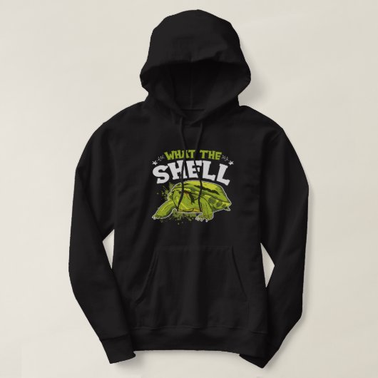Grappig wat het Shell-schildpadontwerp voor tortoi Hoodie (Design voorkant)