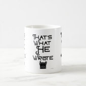 Grappig wat hij schreef als auteur Slogan Koffiemok (Center)