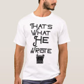 Grappig wat hij schreef over SDesign T-shirt (Voorkant)