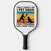 Grappig wat ik doe als ik honden die ik speel als  pickleball paddle (Achterkant)