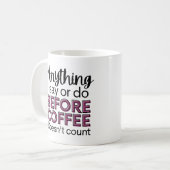Grappig wat ik eerder zeg of doe koffiemok (Voorkant links)