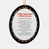 Grappig wat ik geleerd heb van Australische katten Keramisch Ornament (Rechts)