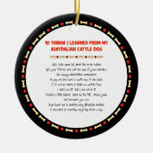 Grappig wat ik geleerd heb van Australische katten Keramisch Ornament (Voorkant)