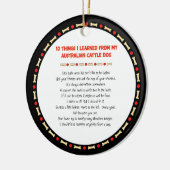 Grappig wat ik geleerd heb van Australische katten Keramisch Ornament (Links)