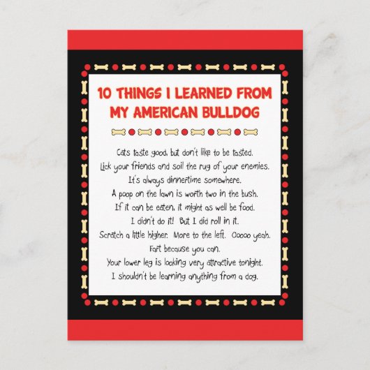 Grappig wat ik geleerd heb van mijn Amerikaanse bu Briefkaart (Voorkant)