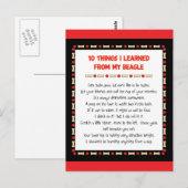 Grappig wat ik geleerd heb van mijn beagle briefkaart (Voorkant / Achterkant)