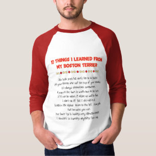 Grappig wat ik geleerd heb van mijn Boston Terrier T-shirt