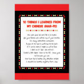 Grappig wat ik geleerd heb van mijn Chinese Shar-P Poster (Voorkant)