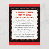 Grappig wat ik geleerd heb van mijn dingo briefkaart (Voorkant)