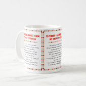 Grappig wat ik geleerd heb van mijn grote Pyreneeë Koffiemok (Voorkant links)