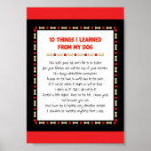 Grappig wat ik geleerd heb van mijn hond poster (Voorkant)
