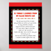 Grappig wat ik geleerd heb van mijn zwarte mond-ku poster (Voorkant)