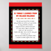 Grappig wat ik heb geleerd van mijn Belgische Mali Poster (Voorkant)