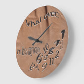 Grappig wat ik ook ben, Late Suede Kijk Clock Grote Klok (Hoek)