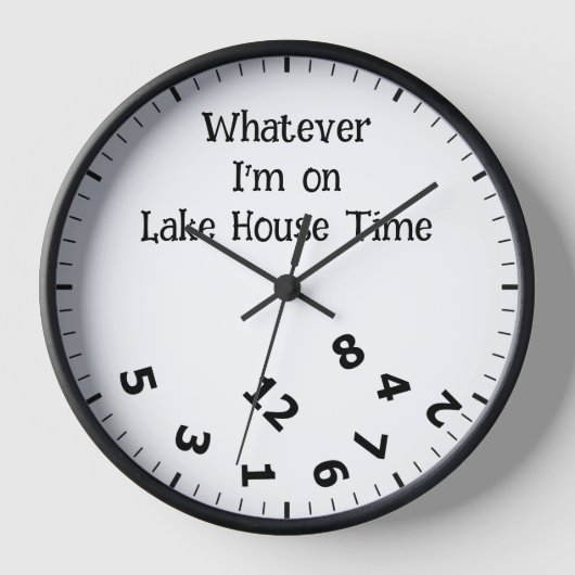 Grappig wat ik ook ben op Lake House Time Clock (Voorkant)