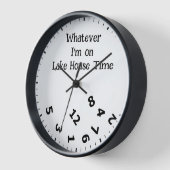 Grappig wat ik ook ben op Lake House Time Clock (Hoek)