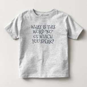Grappig: "Wat is dit woord nu?" Kinder Shirts