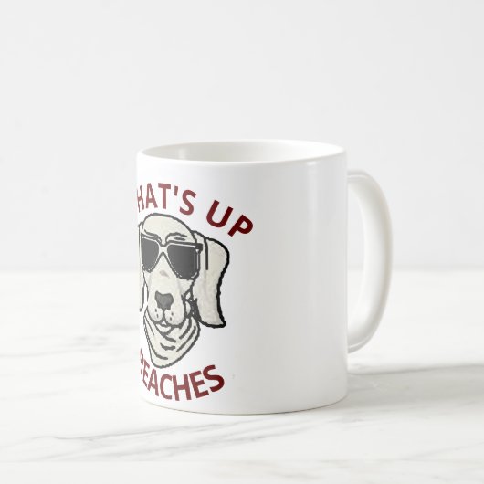 Grappig wat is er op de Mok van de Koffie? (Voorkant rechts)