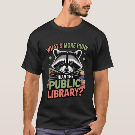 Grappig Wat is Punker Dan De Openbare Bibliotheek T-shirt (Voorkant)