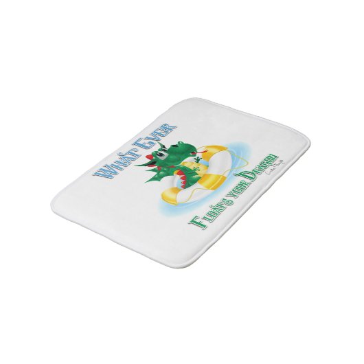 Grappig wat je draak ook drijft badmat (Gekanteld)