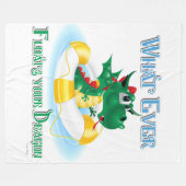 Grappig wat je draak ook drijft fleece deken (Voorkant (Horizontaal))