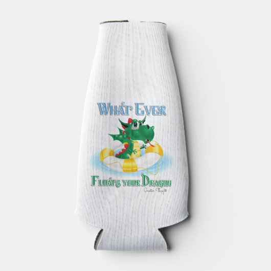 Grappig wat je draak ook drijft flesjeskoeler (Voorkant)