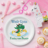 Grappig wat je draak ook drijft papieren bordje (Feest)