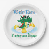 Grappig wat je draak ook drijft papieren bordje (Voorkant)