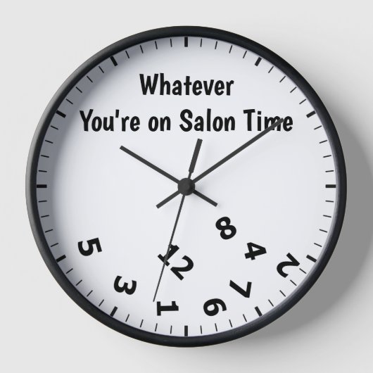 Grappig wat je ook bent op Salon Time Clock (Voorkant)