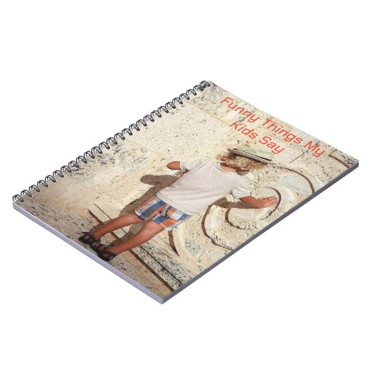 Grappig wat mijn Kinderen zeggen: "Stomme Spiral N Notitieboek (Linkerzijde)