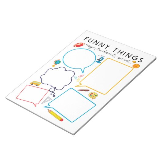 Grappig wat mijn studenten zeiden notitieblok (Schuin)